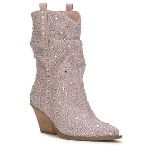 Jessica Simpson Studded Pink Western Boots